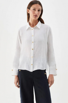 Nenne linen blouse, White